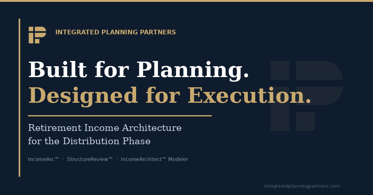 Integrated Planning Partners — Built for Planning. Designed for Execution.